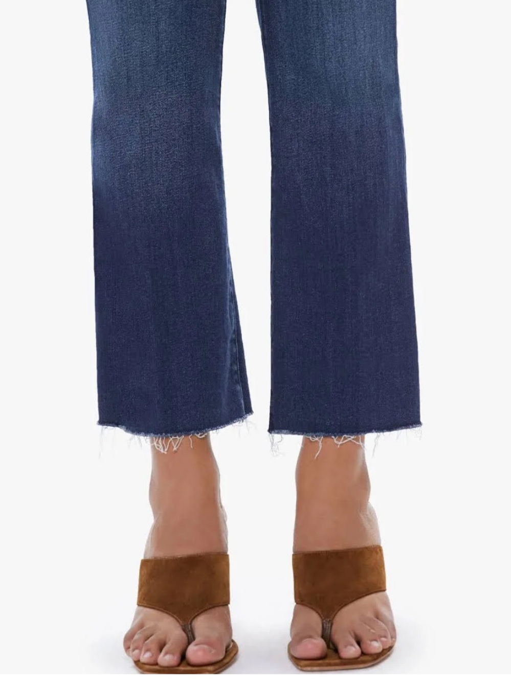 MOTHER High-Rise Dark Blue Flare Jeans - Picture 3 of 6